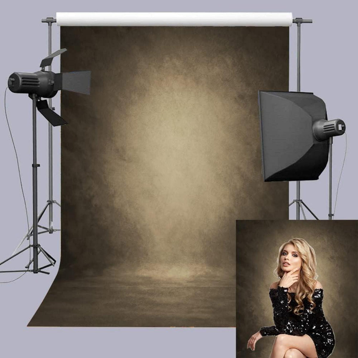 Vinyl Abstrakt Portrait Fotografie Hintergrund 180x240 cm
