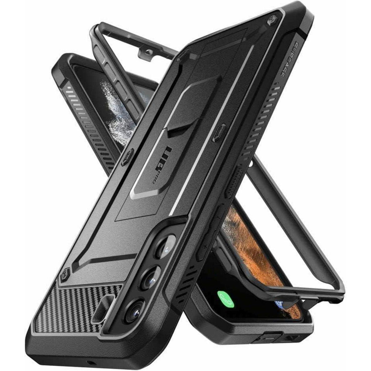 Outdoor Hülle für Samsung Galaxy S22 mit Gürtelclip & Ständer