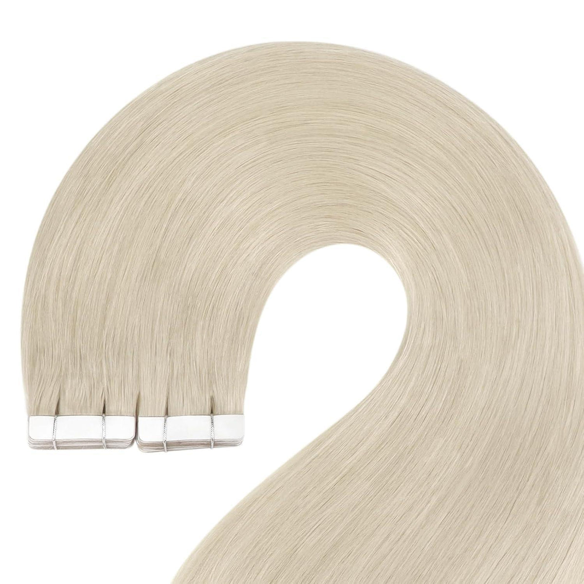 Platinblondes Tape-in Echthaarverlängerung 60cm