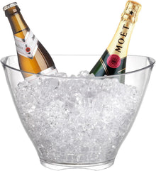 Transparenter Acryl Eiskübel 4L Party Getränke Aufbewahrung Champagner