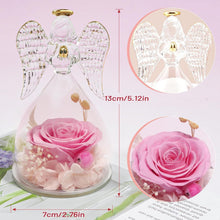 Ewige Rose Engel Figur Geschenk für Frauen Mama Oma