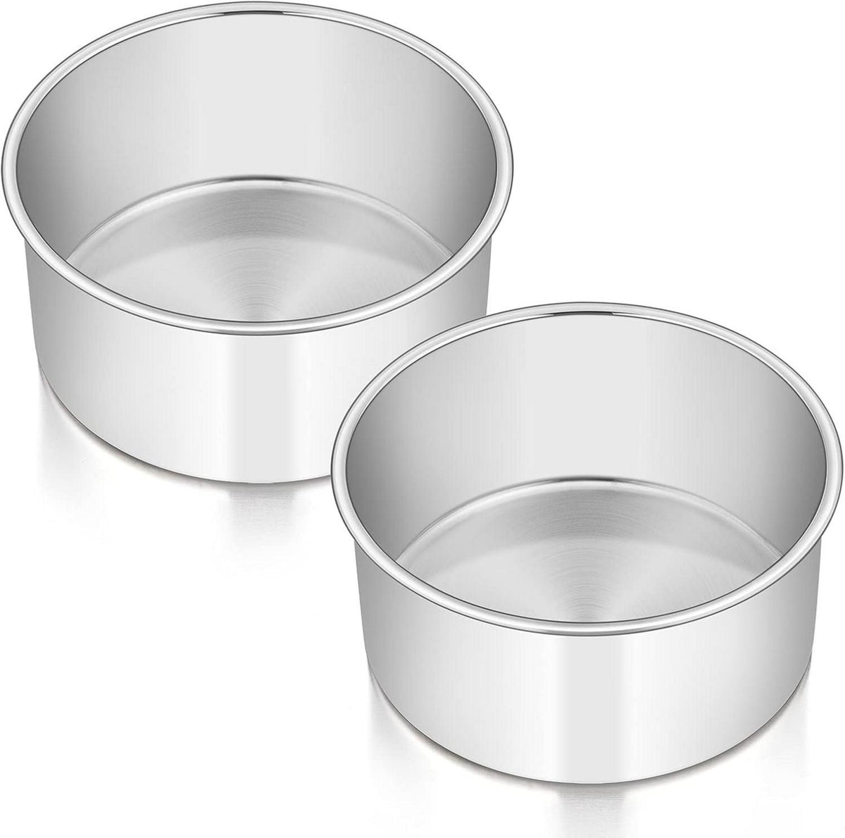 Runde Backform Edelstahl Tortenform Set 16cm 2er 7cm Tief Hochwertig