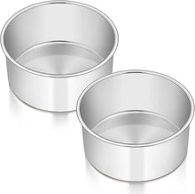 Runde Backform Edelstahl Tortenform Set 16cm 2er 7cm Tief Hochwertig