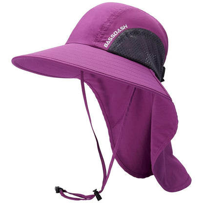 Angelhut UPF 50+ Lila Orchidee – Wasserdicht, Breiter Kremp