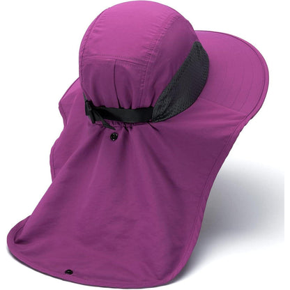 Angelhut UPF 50+ Lila Orchidee – Wasserdicht, Breiter Kremp