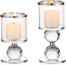 Kerzenständer Kristall Glas modern Tisch Deko Weihnachten
