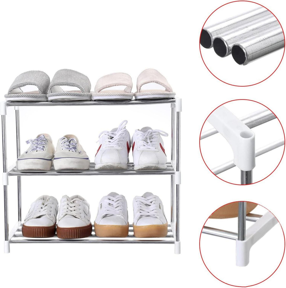 Stapelbares Schuhregal für Eingangsbereich und Flur