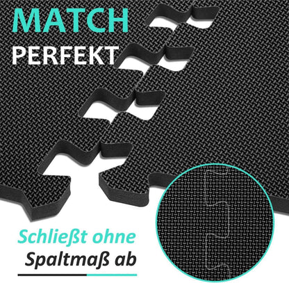 Bodenschutzmatten Fitness Set Puzzlematte rutschfest Eva Sportmatte
