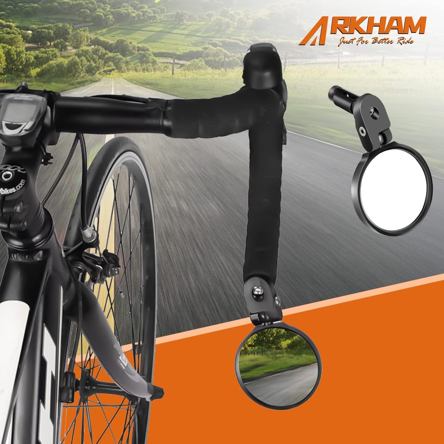 Fahrradspiegel für Lenker E-bike 360° schwenkbarer Rückspiegel 17,4–22 mm Konvexer Spiegel für Elektrofahrräder ({1