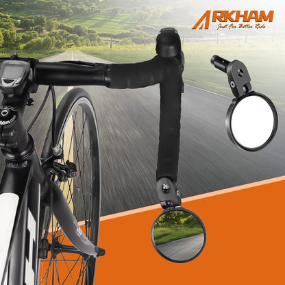 Fahrradspiegel für Lenker E-bike 360° schwenkbarer Rückspiegel 17,4–22 mm Konvexer Spiegel für Elektrofahrräder ({1