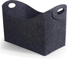 Kaminholzkorb Filztasche Groß Dunkelgrau 50L Theo&Cleo