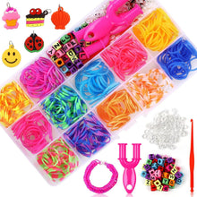 Loom Bänder Set 600 Stück Loops Gummis Bunt Geschenk DIY Armband