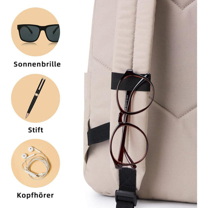 Tagesrucksack Khaki mit Laptopfach, wasserdicht