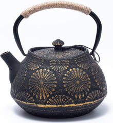 Gusseisen-Teekanne mit Infuser, große Kapazität 1200ml, japanisches