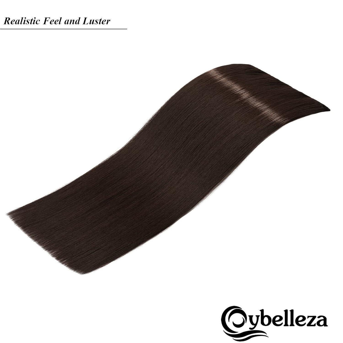 Clip-in Haarverlängerung glatt, mittelbraun, 70cm