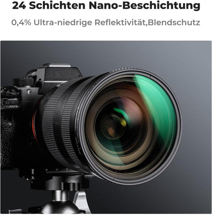 Variabler ND Filter ND3-ND1000 Graufilter 55mm - 1.5-10 Blendenstufen