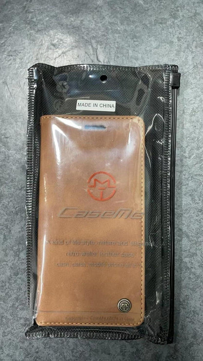Samsung Galaxy S21 5G CaseMe Lederhülle Magnet Standfunktion Braun