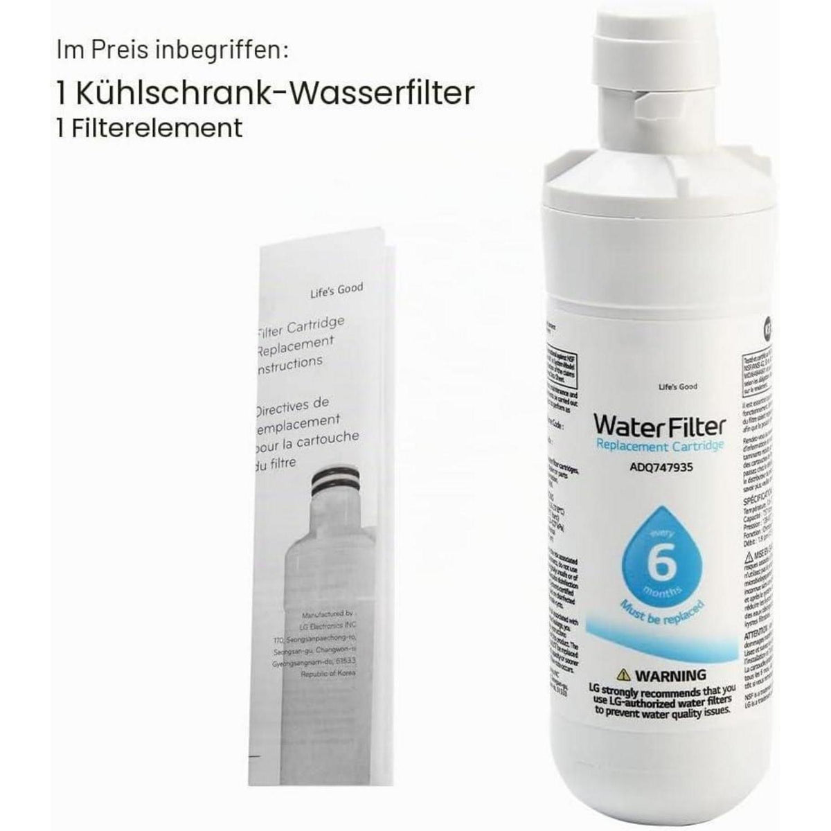 Kühlschrank Wasserfilter LT1000p – 1000 Liter Kapazität