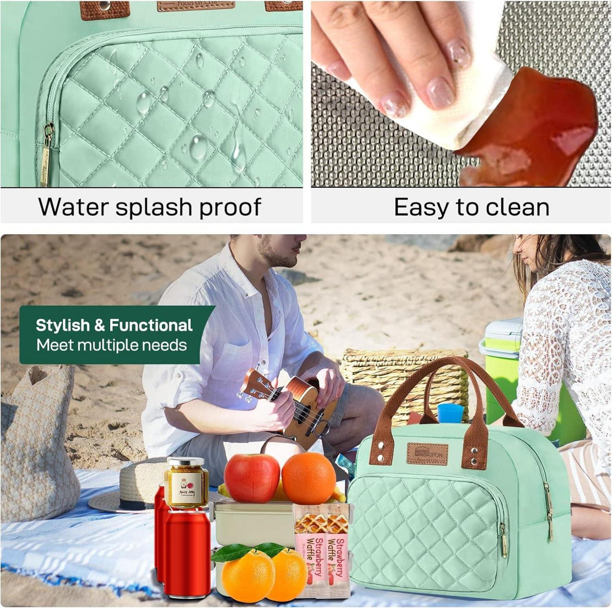 Isolierte Lunchtasche für Erwachsene Kühltasche Lunchbox