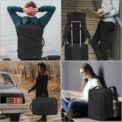 Handgepäck Rucksack erweiterbar 32-50L, Laptop für 18 Zoll, Flugzeug