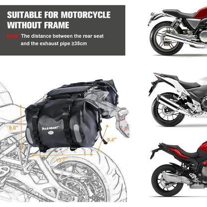 Wasserdichte Motorrad Satteltasche 40L – Robust & Vielseitig