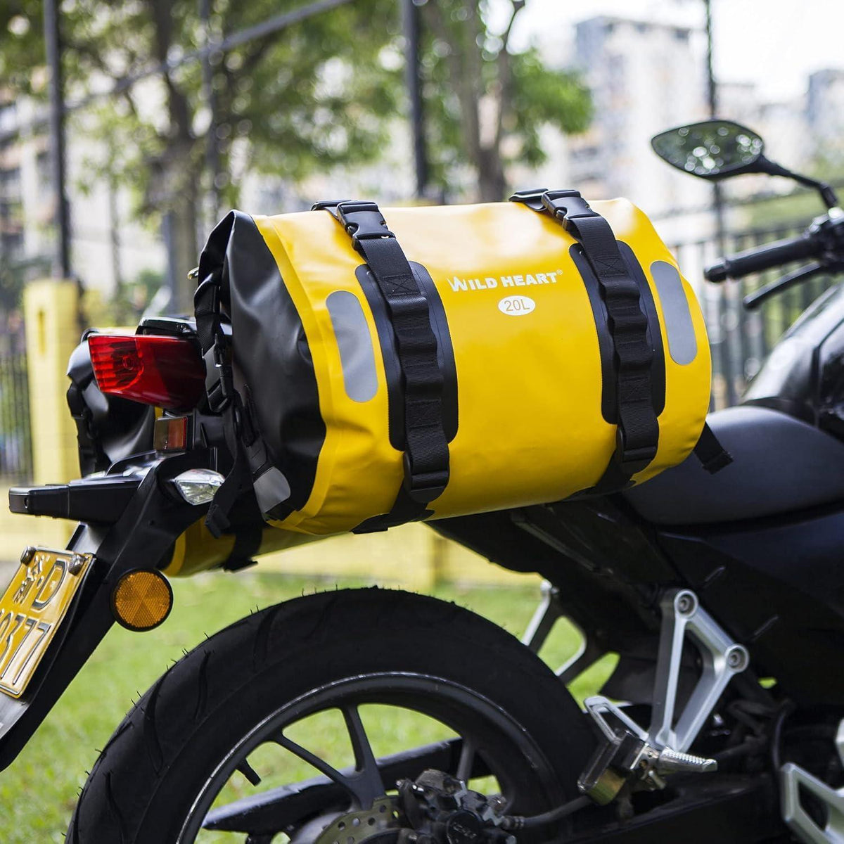Wasserdichte Motorrad Satteltasche 40L – Gelb