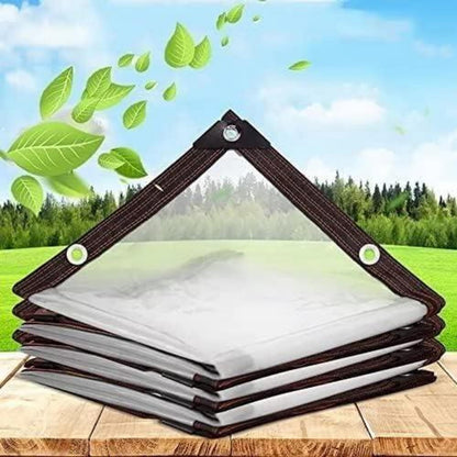 Wasserdichte transparente Plane mit ösen 2x2m, für den