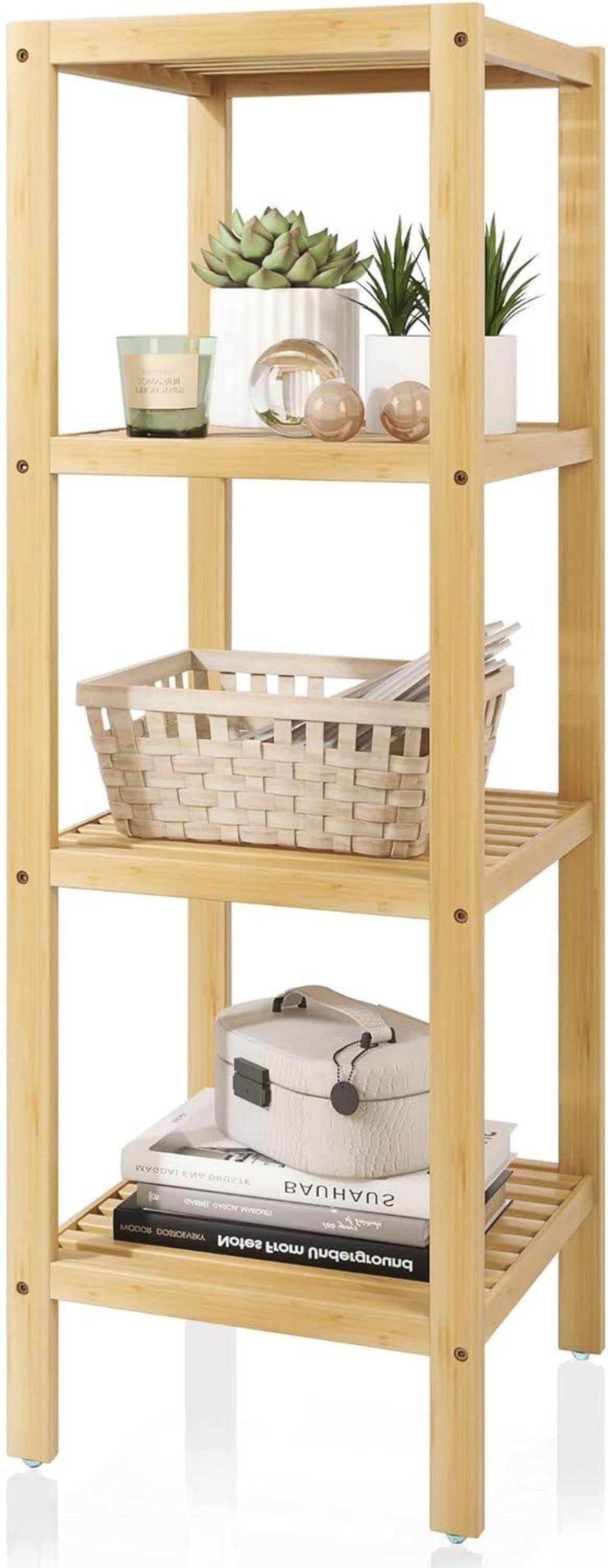 Baderegal Bambus 4 Ebenen Organizer Wohnzimmer Schlafzimmer Küche