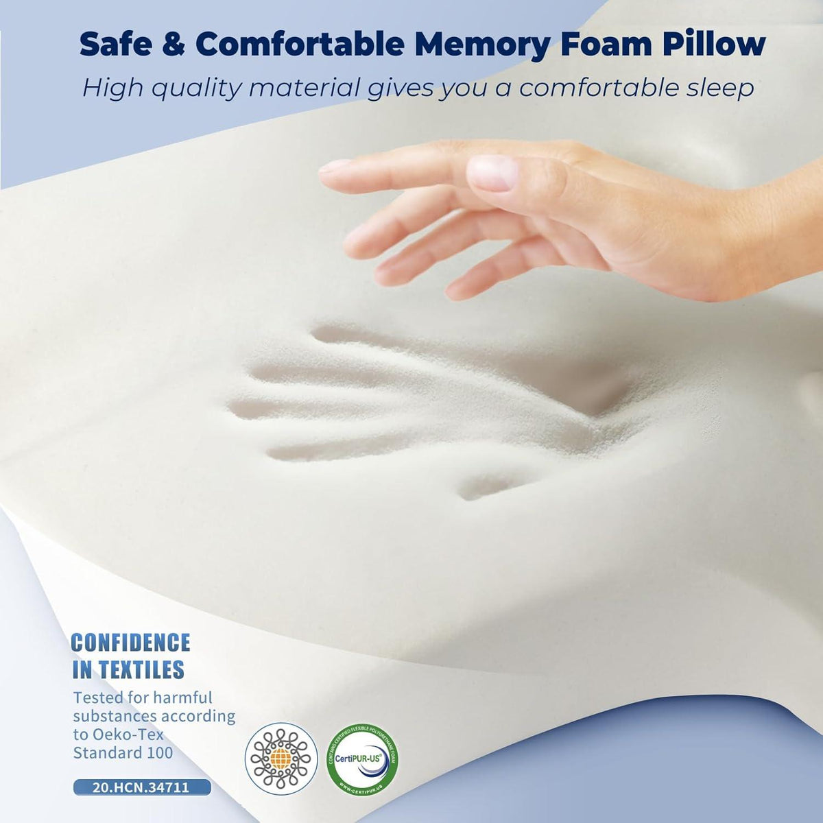 Nackenkissen Memory Foam Kopfkissen Ergonomisch orthopädisch