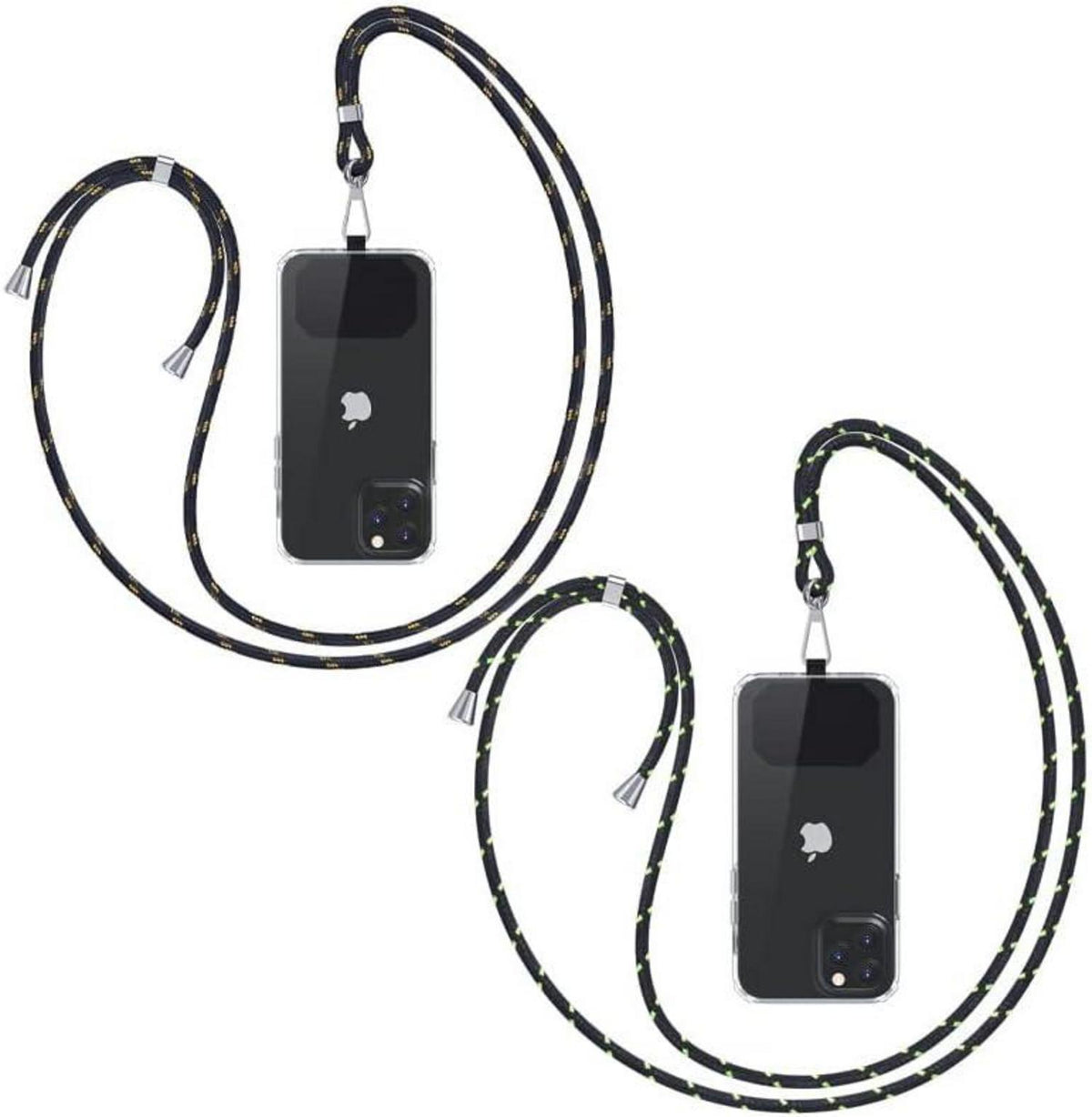 Handykette zum Umhängen - Universal Handyband Schwarz₀₀Grabegrün