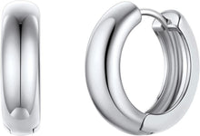 Damen Huggie Ohrringe 18k vergoldet kleine Creolen Stern Herz Quadrat