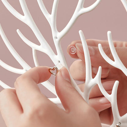 Schmuck Displayständer Baum Geweih Hirsch Ringe Ohrringe Halsketten