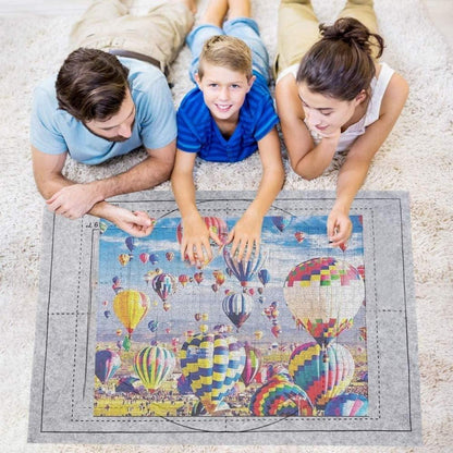 Puzzlematte Filzmatte 80x120cm für 2000 Teile Schwarz Anti-Leck Design