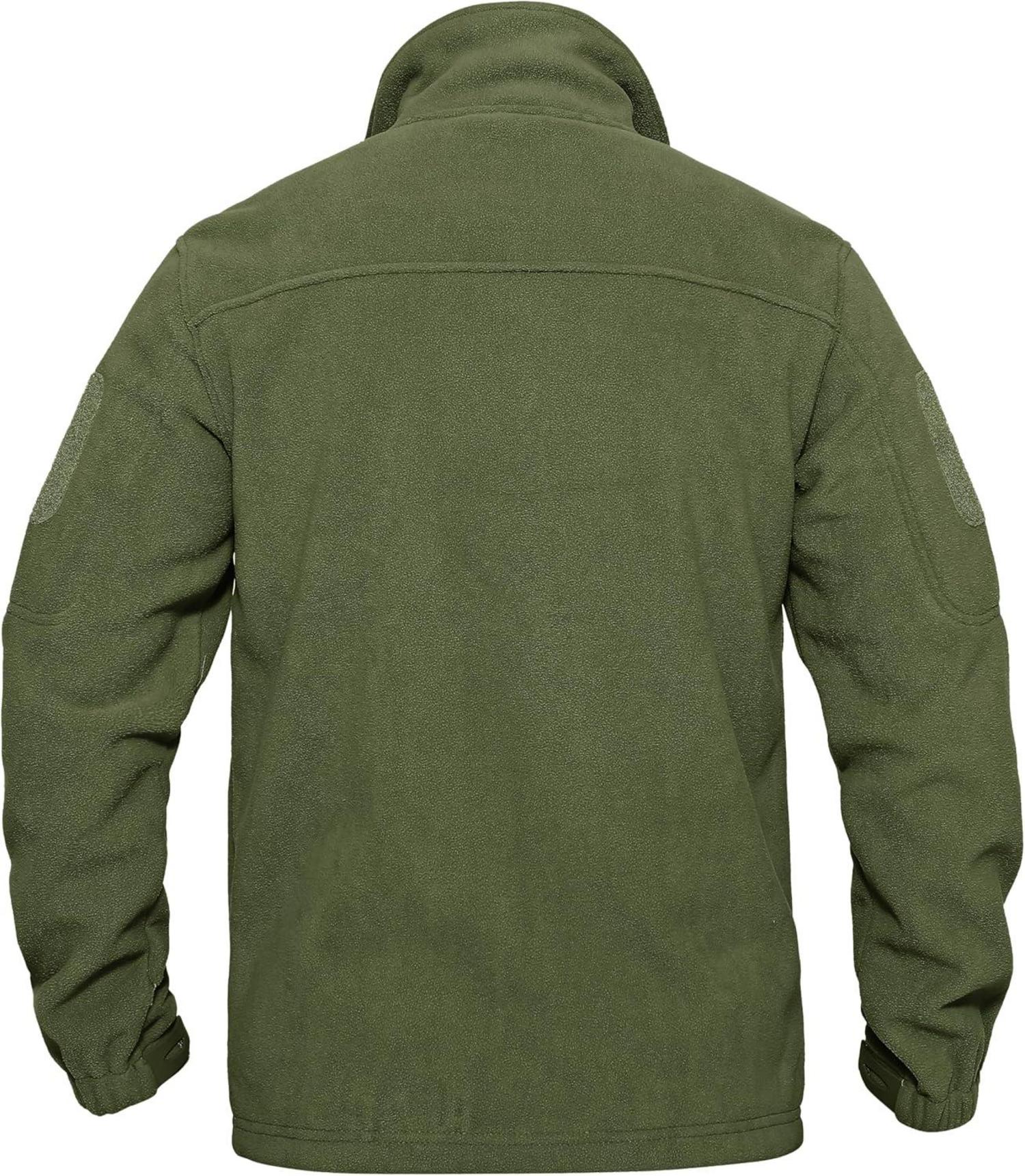 Herren Outdoor Fleecejacke Winddicht mit 7 Taschen