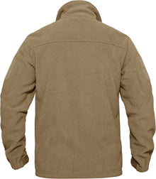 Herren Outdoor Fleecejacke Winddicht 7 Taschen Stehkragen