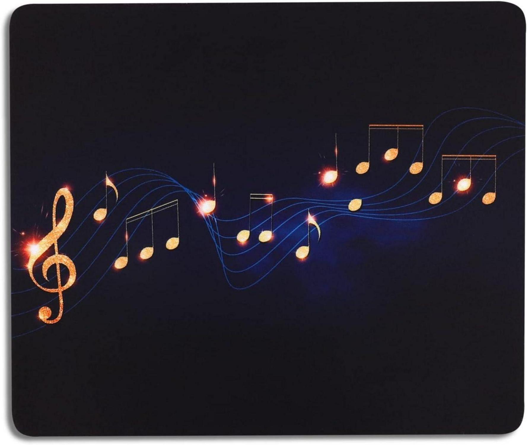 Mauspad Musik Design Klein Navy Blau 24 x 20 cm
