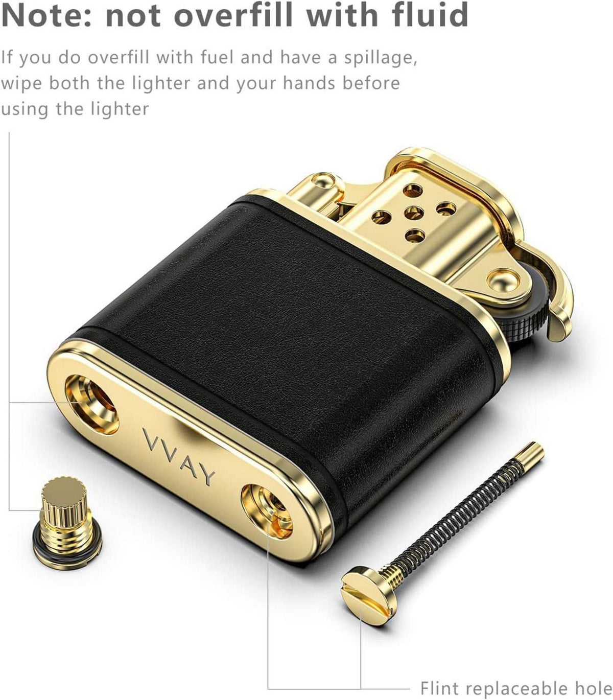 Vintage Benzinfeuerzeug Echtleder Retro Geschenk Mann Winddicht