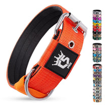 Taktisches Hundehalsband Größe L, Gepolstert, Orange