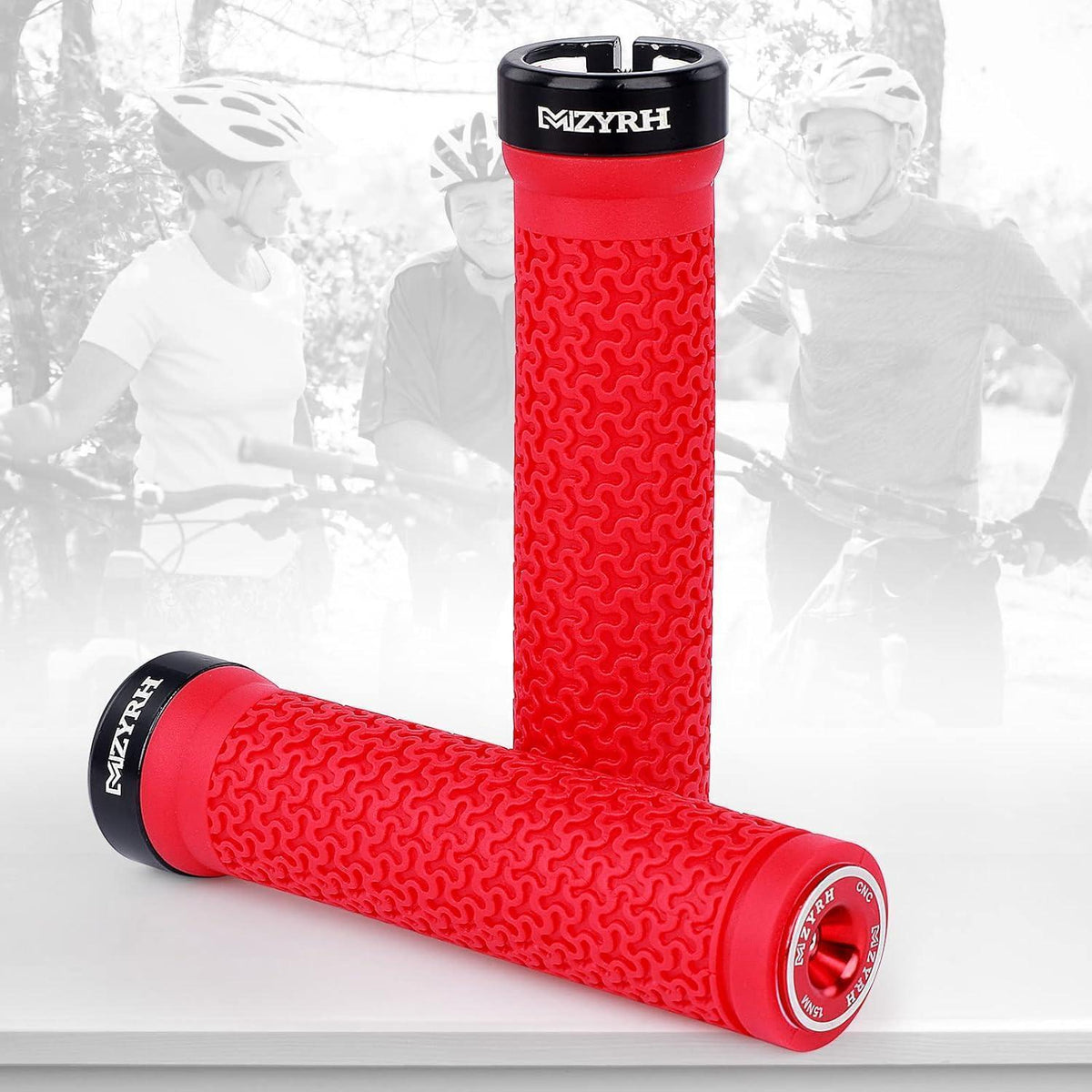 Ergonomische Fahrradgriffe MTB – Rutschfest & Komfortabel Rot