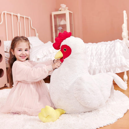Riesiges Huhn Kuscheltier 60cm - Plüschtier für Kinder & Erwachsene