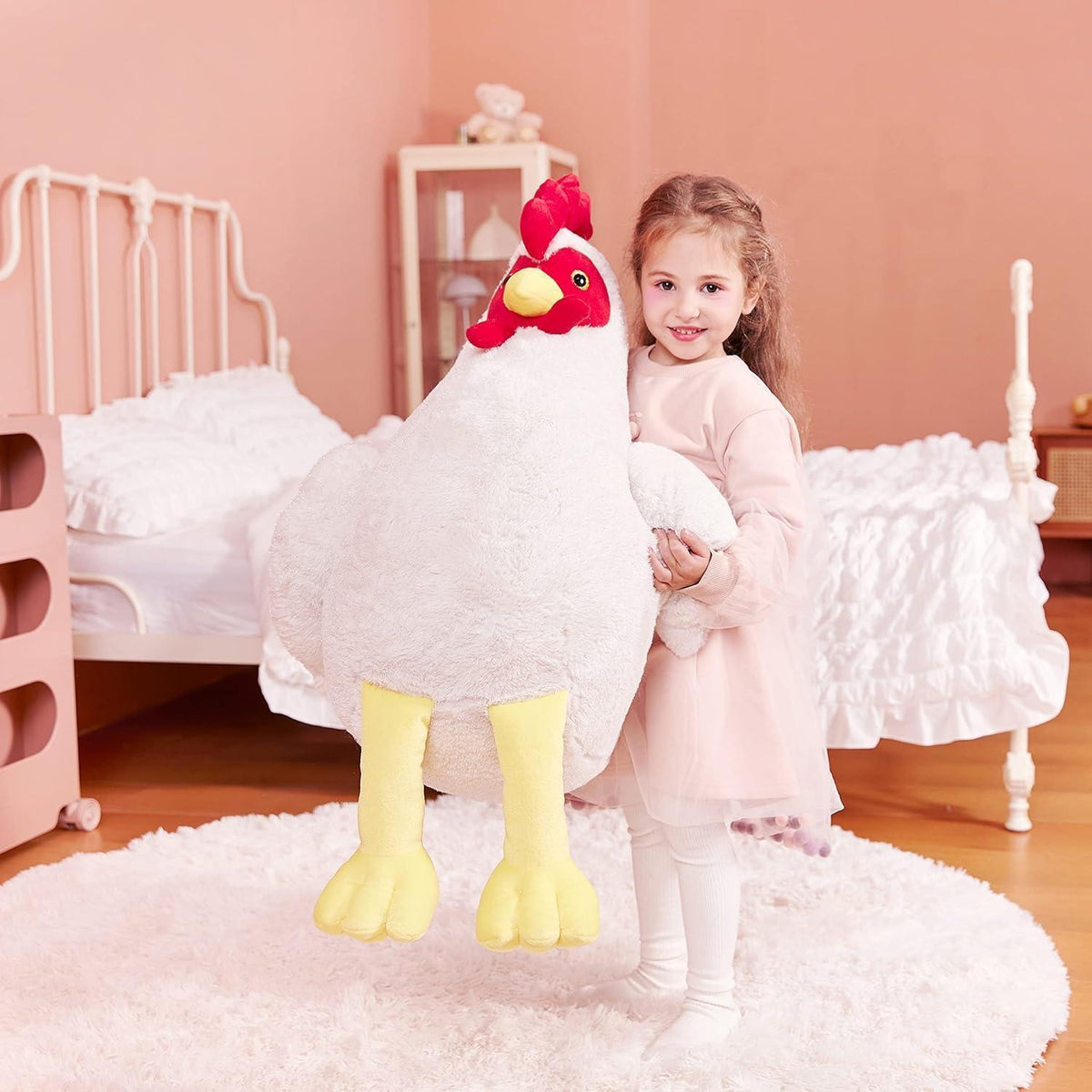 Riesiges Huhn Kuscheltier 60cm - Plüschtier für Kinder & Erwachsene