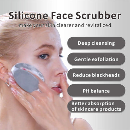 Silikon Gesichtsreiniger Manuelle Peeling Bürste Handheld Poren