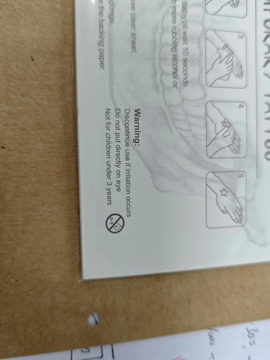 Dinosaurier Tattoo Kinder 10er Set mit leuchtenden Aufklebern