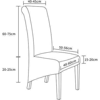 Stuhlhussen 2er-Set Stretch XL Cremeweiß – Universal Passform
