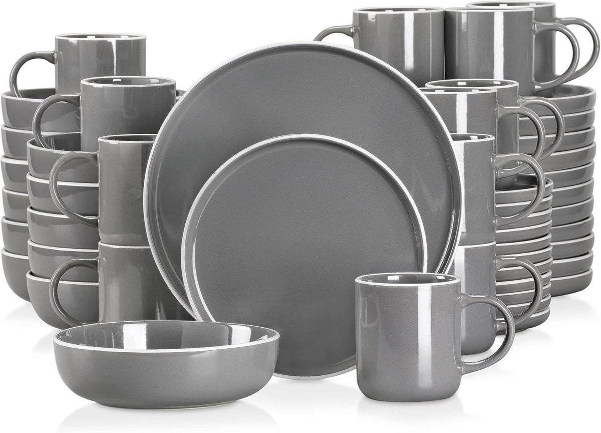 48-teiliges SESAM Tafelservice Set Steingut Scandinavian Design