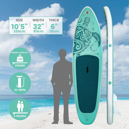 Aufblasbares Paddle Board SUP für Erwachsene mit Zubehör und