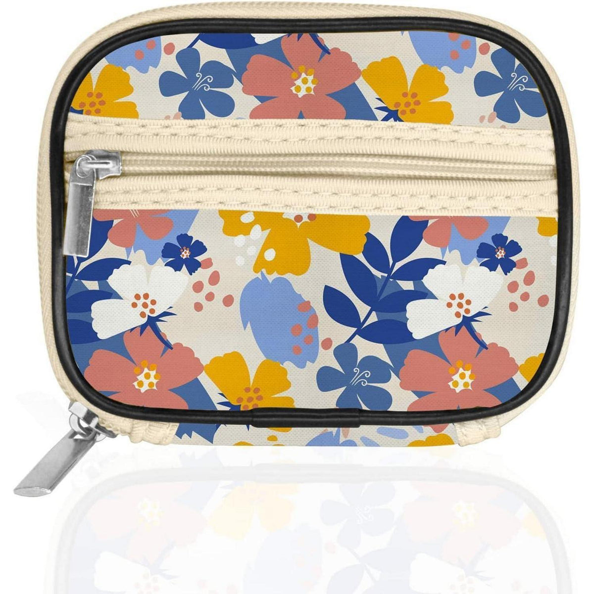 7-Tage Pillendose mit Stofftasche – Blüte 02