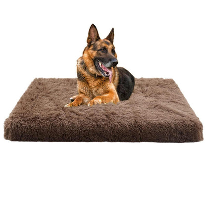 Flauschiges Hundebett mit Memory Foam – 120x80cm Braun