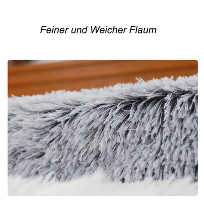Flauschiges Hundebett mit Memory Foam – 120x80cm Grau