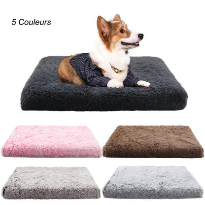 Flauschiges Hundebett mit Memory Foam – 120x80cm Kaffee
